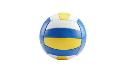 Blue, Yellow, and White Volleyball