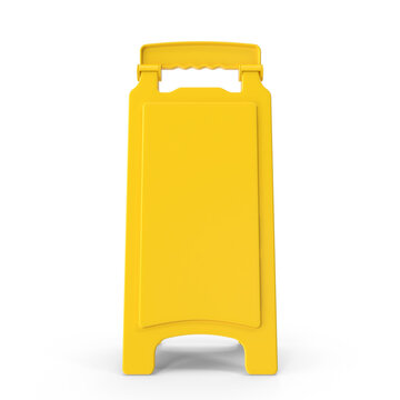Yellow plastic warning cleaning empty sign board transparent png image