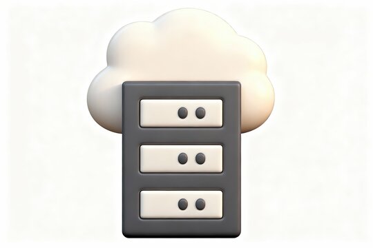 Cloud server icon - Powered by Adobe