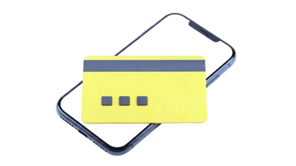 Credit Card and Smartphone Illustration