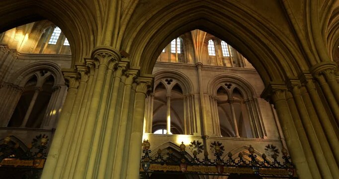 The church of Saint-Etienne, Abbaye aux Hommes, Caen, Normandy, France.