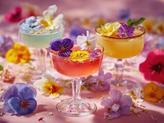 Flowers and Drinks