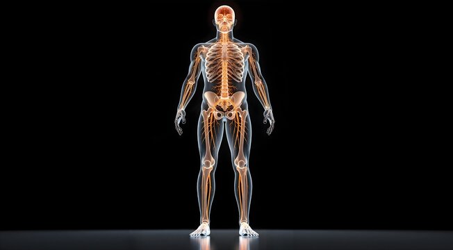 Full Human Central Nervous System Anatomical Visualization