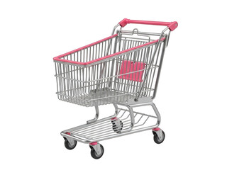 Shopping cart icon isolated on transparent background