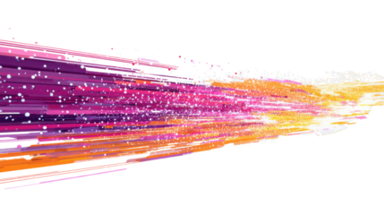 Abstract digital flow: Captivating visual representation of dynamic digital flow, showcasing the movement and direction of data through a vibrant and energetic color palette.