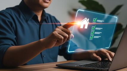 Digital real estate management on a touchscreen device