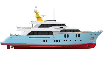 Luxury Superyacht Rendering