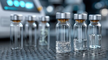 A setup for DNA extraction for GMO or species testing in a laboratory setting.