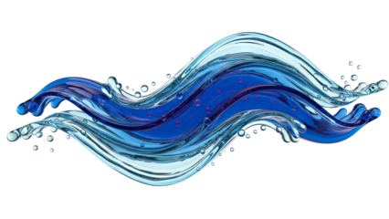 Abstract Blue Water Waves with Bubbles