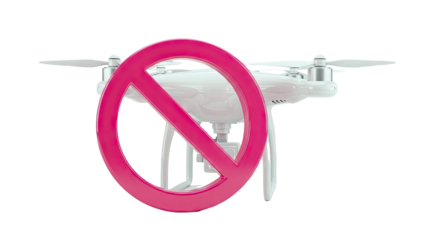 No Drone Symbol Over Drone