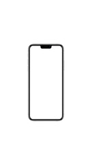 A modern smartphone frame with rounded corners and a thin black outline - 1