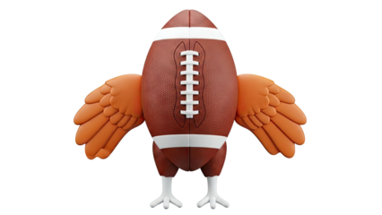 Football with wings and legs