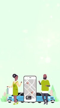 Ride Parking Booking App Motion Background video
