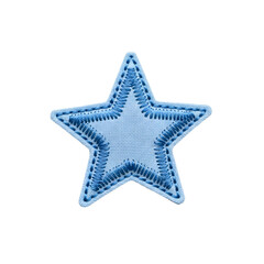Obraz premium Detailed Blue Star Patch with Textured Embroidery