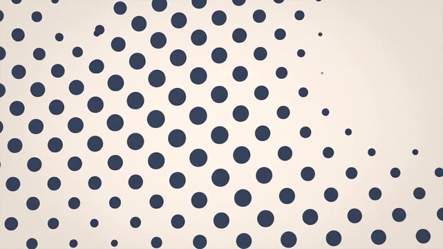 Abstract geometric pattern of dark blue dots on a light background