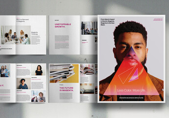 Magenta Design Studio Promo Marketing Brochure Layout