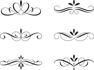 Elegant Flourish Ornaments for Design