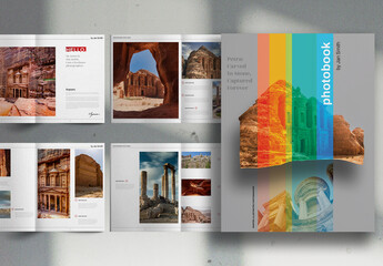 Colorful PhotoBook Jordan Edition Brochure Layout