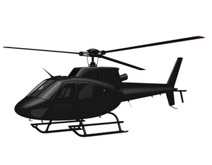 Fototapeta premium military helicopter isolated on white
