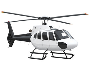 Fototapeta premium military helicopter isolated on white