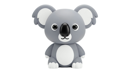 Cute 3D Rendered Koala Character