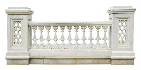 Obraz premium Intricate marble balustrade