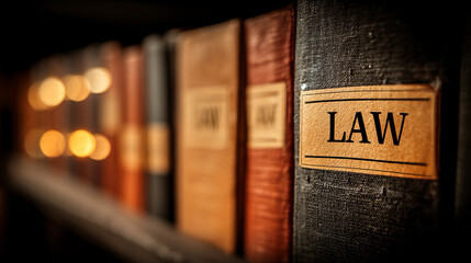 Corporate filing divider scene showing labeled separator representing organization justice system professionalism office environment controlled lighting