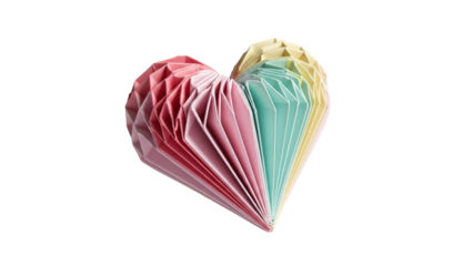 Geometric embracing figures PNG stylized origami sculpture for Valentine’s Day romantic relationship love conceptual art expressive visuals