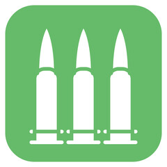 Bullets icon vector image. Can be used for Shooting.