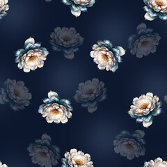 abstract floral background with flowers
