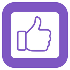 Obraz premium Like Button icon vector image. Can be used for Video Blog.