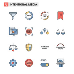 Collection of Various Icons for Intentional Media.