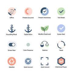 Collection of Modern Minimalist Flat Design Icons.