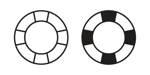 Life buoy icons collection vector design illustration isolated. EPS10 © Ranveer