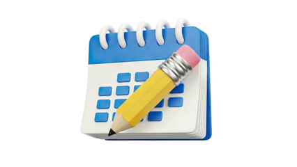 Calendar and Pencil Icon