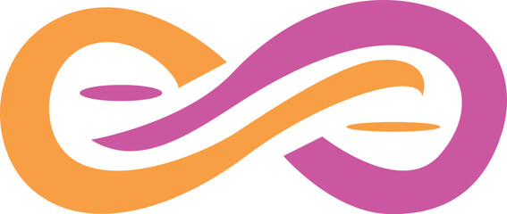 Obraz premium Modern Geometric Colorful Shape Vector logo with Center Abstract art, creative Symmetric Design.