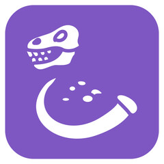 Naklejka premium Megafauna Remains icon vector image. Can be used for Archeology.