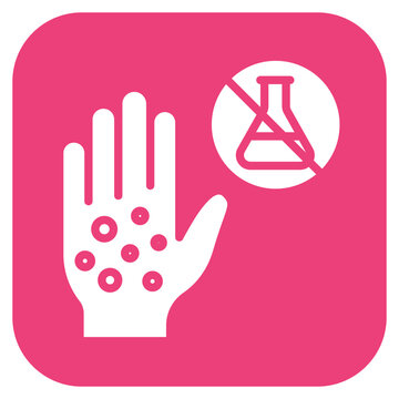 Contact Dermatitis icon vector image. Can be used for Dermatology.