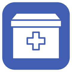 Obraz premium Treatment Box icon vector image. Can be used for Tuberculosis.