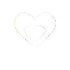 Simple Heart Shape Illustration Design Element.