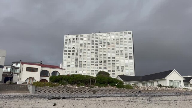 A residential building in a Scandinavian style setting in a suburb in Cape Town, South Africa.