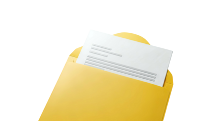 Yellow Envelope with Document