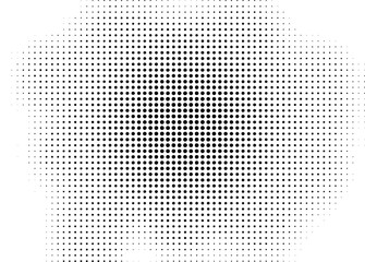 Abstract monochrome grunge halftone pattern. Vector illustration	