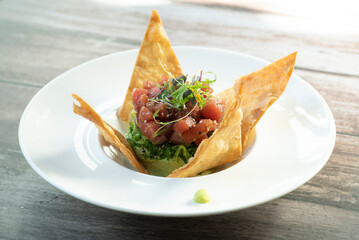 Ahi tuna tartare