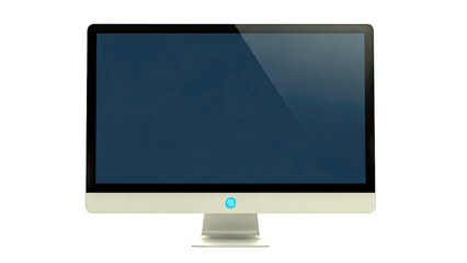 All-in-One Computer with Dark Blue Screen
