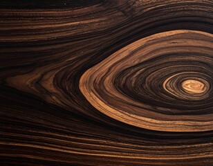 Obraz premium Beautiful Brown Wood Grain with Circles and Patterns in Detail