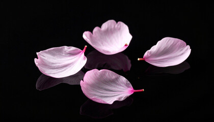 桜 花びら 春 吹雪 背景画像 合成用　Generative AI