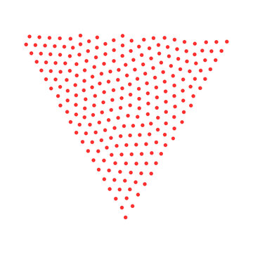 Dots Abstract Inverted Triangle Pattern Graphic