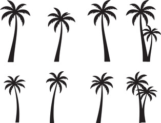  palm trees silhouette, palm tree silhouettes, palm trees silhouettes, palm, tree, beach, nature, summer, vector, silhouette, island, sun, illustration, leaf, palm tree, palmtree, leaves, design, plan