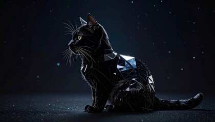 ブラックダイヤモンドの猫